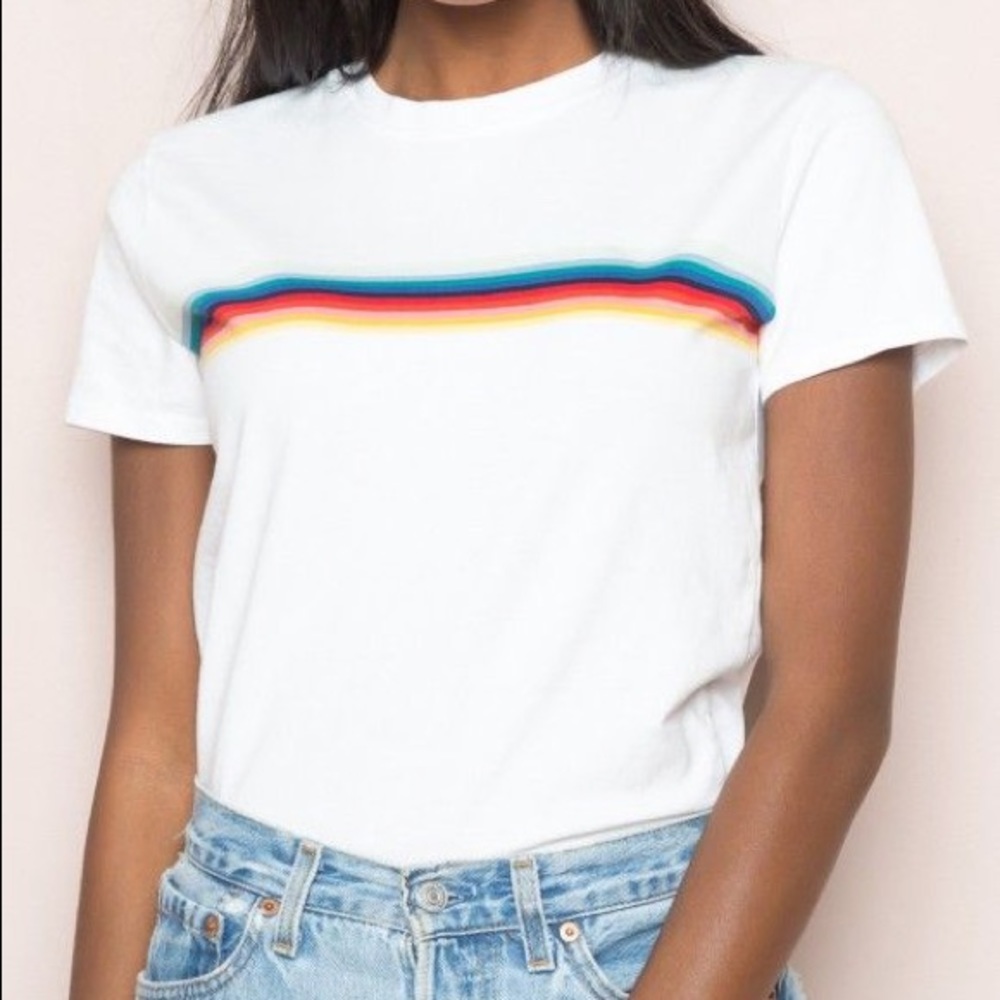 Brandy Melville Rainbow Jamie Top